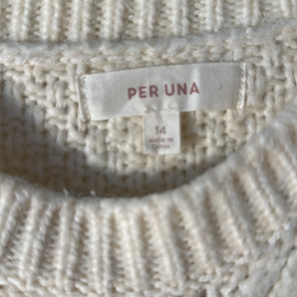 Chunky cream knit sweater - Picture 2 of 2